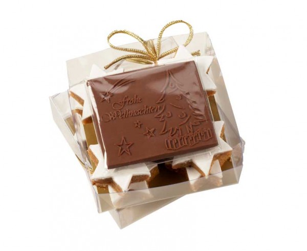 Cinnamon stars bespoke chocolate gift box